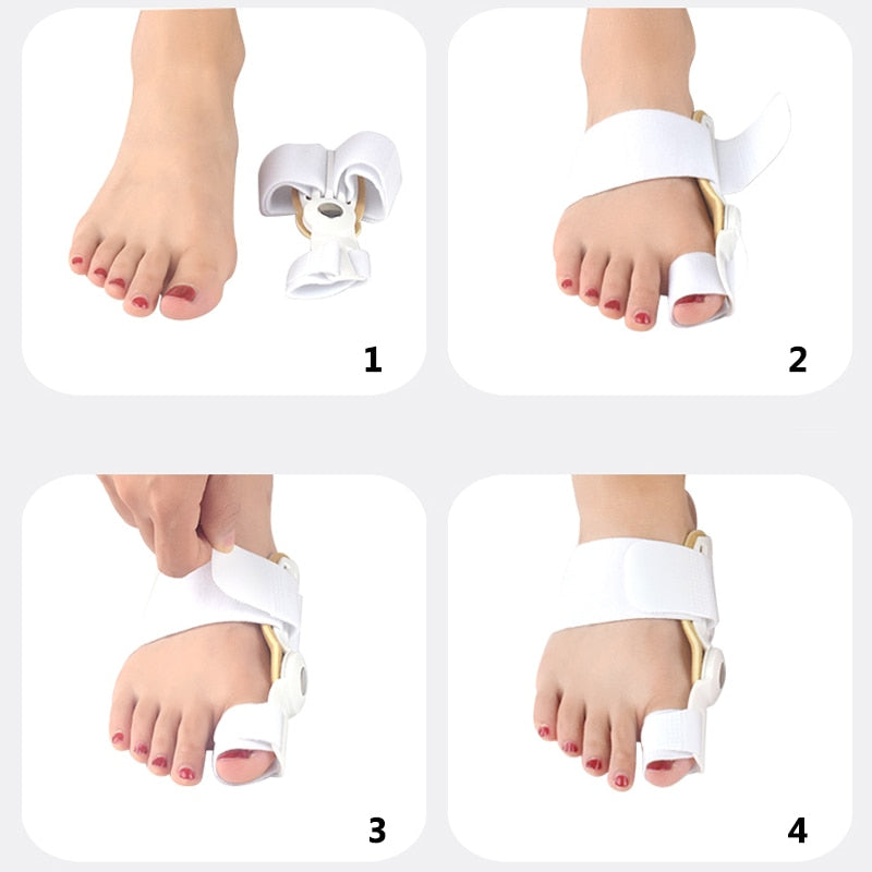 2 Piezas Correctores de Juanetes Hallux Valgus – Separador y Corrector para Dedos